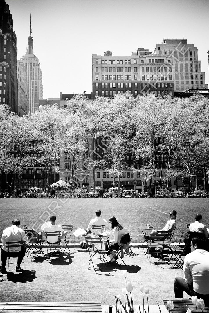 "Present time and the horizon" Bryant Park - New York, 2014